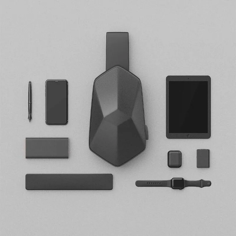 Xiaomi Mijia BEABORN Polyhedron сумка рюкзак водонепроницаемая красочная спортивная на грудь
