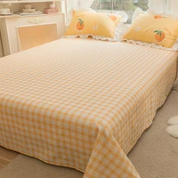 minimalist plaid sheets cotton nordic soft thick sheets bedroom quality home sabanas de algodon para cama bedding item ef50cd
