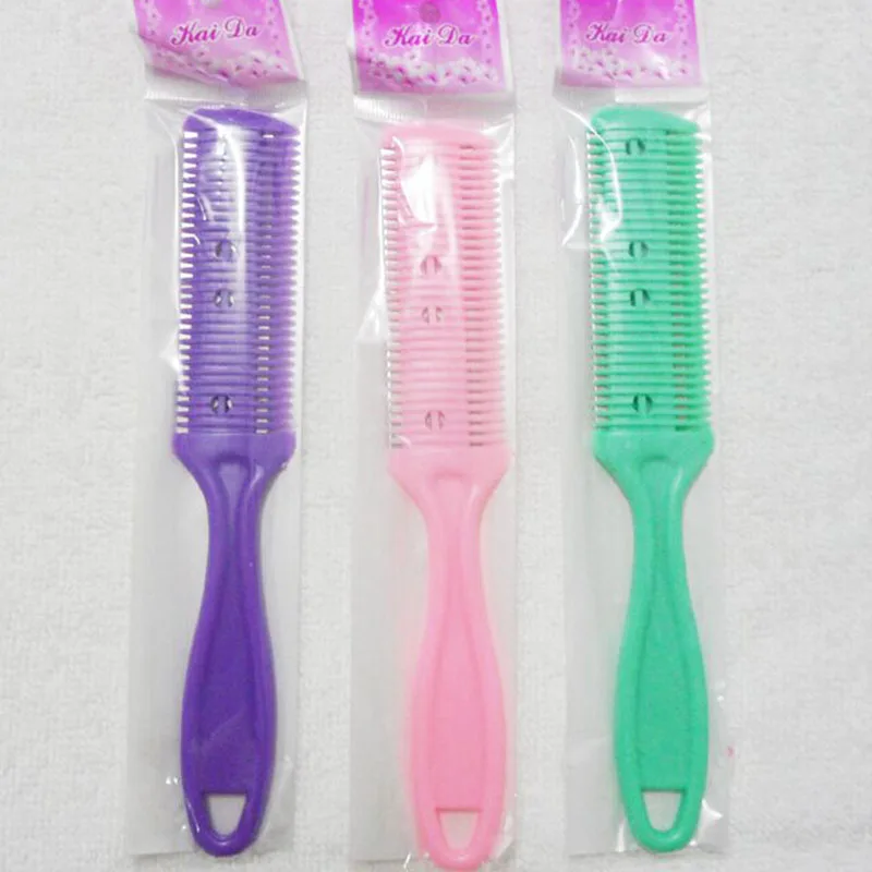 

1pc Hair Cutting Comb Hair Brushes with Razor Blades Hair Trimmer Cutting Thinning Tool Barber Tool Hair Salon DIY Styling Tools