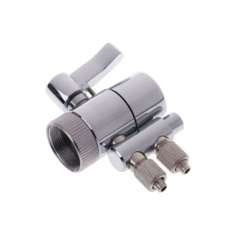 

2021 New Water Filter Faucet Dual Diverter Valve M22 To 1/4" Plated Brass
