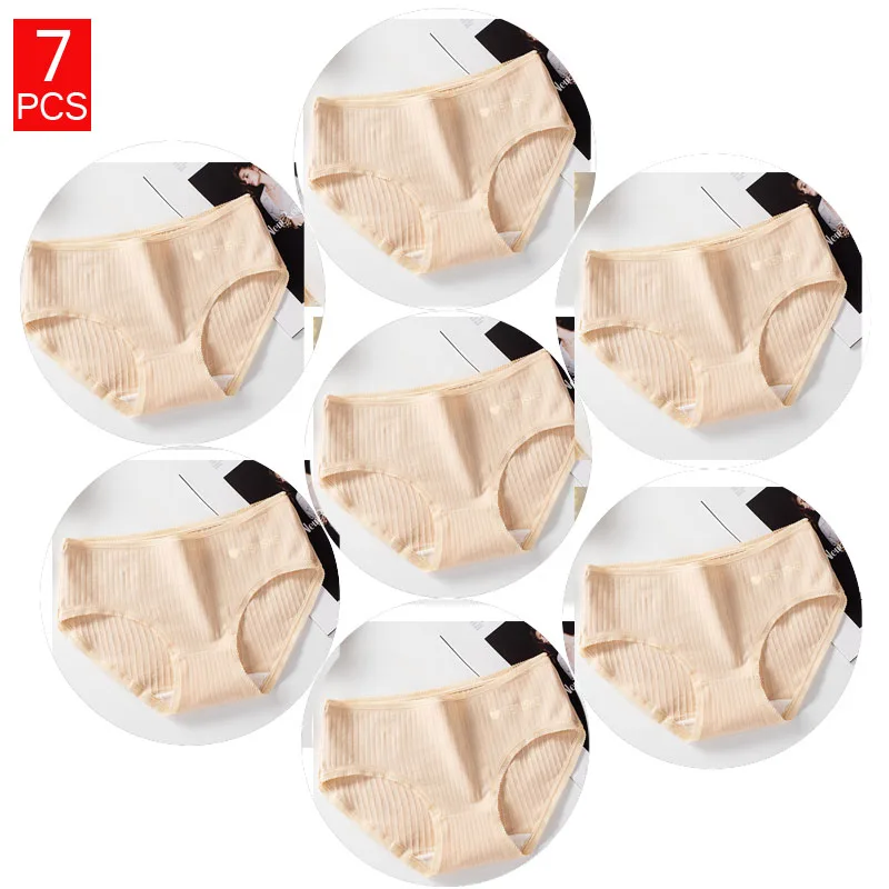 A2-BI-7PCS 7 шт./компл. низкая кружева женские трусики из хлопка Нижнее белье для женщин; Большие размеры брюки Трусики для девочек трусики трусы с низкой посадкой бесшовные трусики для женщин - Цвет: A2-BI-7PCS