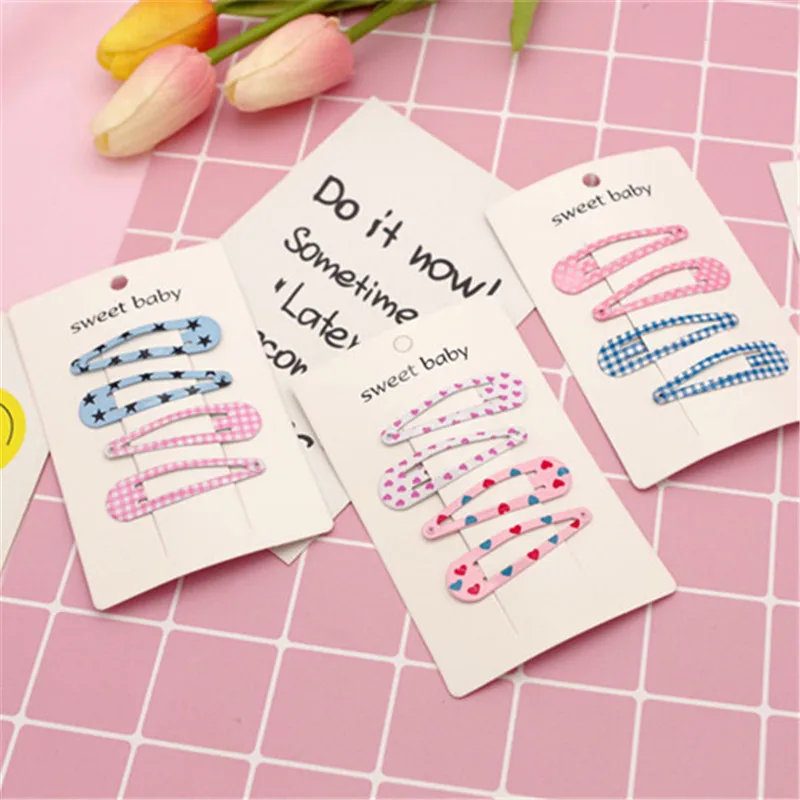 Красивые детские заколки для волос девочек милые детей цветной ободок случайные