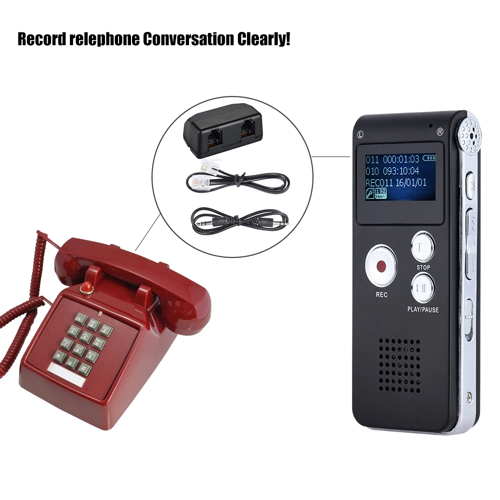 USB Professional SK-012 8GB Voice Recorder Dictaphone Digital Audio With WAV MP3 Player VAR Function Record |
