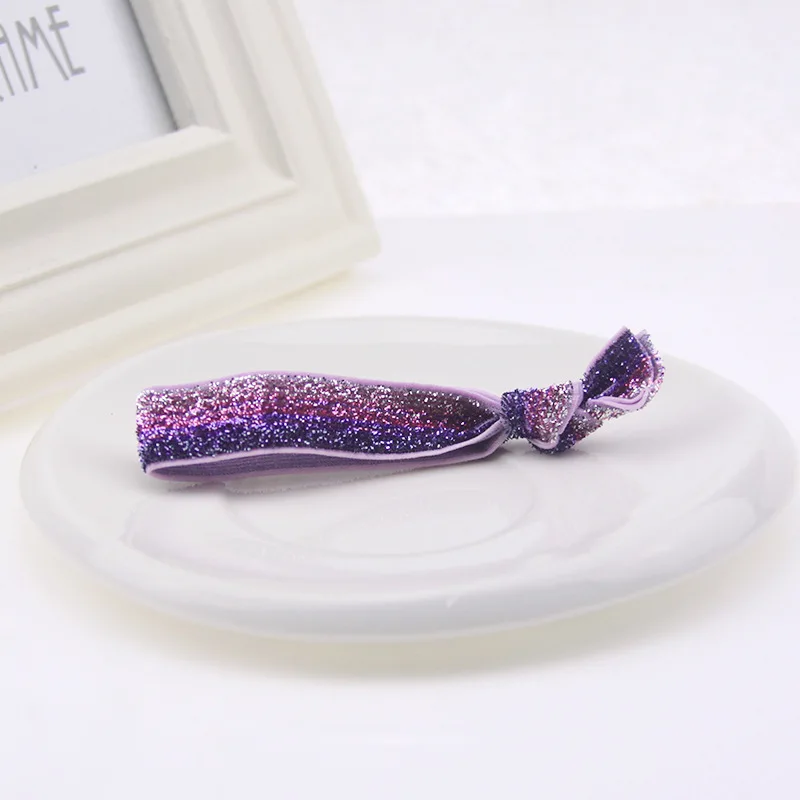 Эластичный блестящий Повязка для волос Эластичная повязка головы с нахлестом