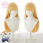Anihutliella! Парик для косплея светлый Хана самайр, великолепный! Суперзвезда! Термостойкие синтетические волосы для косплея, Хайна сумайр