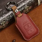 Кожаный чехол для автомобильного ключа чехол для Honda Accord EX EXL Civic Crv Crz Hrv Pilot Ridgeline 2017 2018 защита для автомобильного ключа