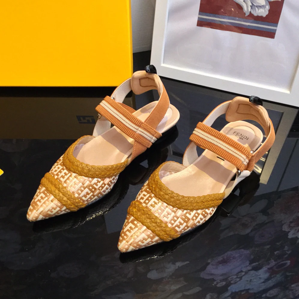 

Fashion Sandals Women 2021 New Mules Shoes Rhinestone Mesh Hollow High Heel Summer Woman Sandals Baotou Formal Shoes Plus Size