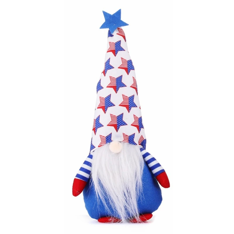 

Independence Day Gnome Star Patriotic Veterans Day Tomte 4th of July Gift Dwarf Elf Scandinavian Ornaments