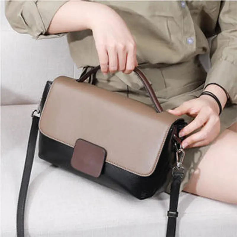 

black color Women's Crossbody Large Capacity Handbag Shoulder Leather Fashion lykj-yxy