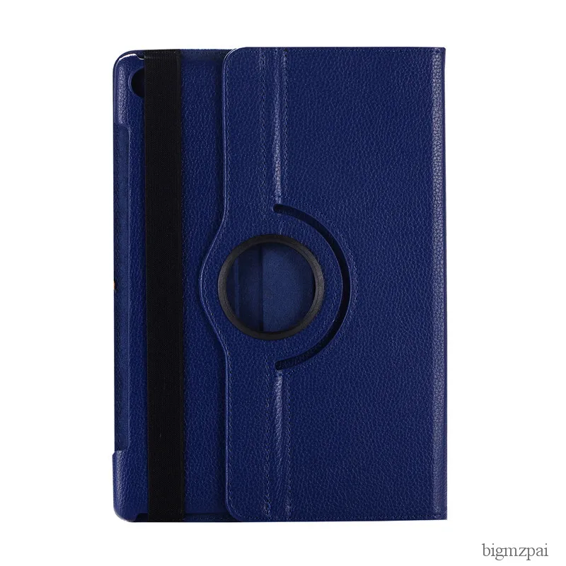 dark blue Вращающийся на 360 градусов чехол для планшетов huawei MediaPad M5 10," с откидной крышкой и подставкой из искусственной кожи, чехол для huawei M5 10,8" - Цвет: dark blue