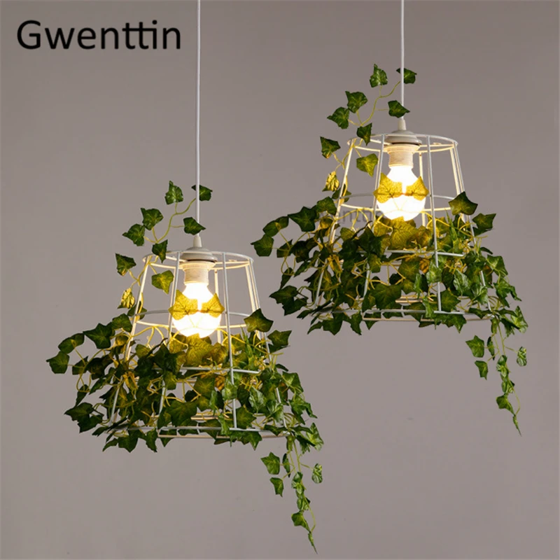 Современный Кофе бар Обеденная лампы завод DIY подвесной светильник с клетка для