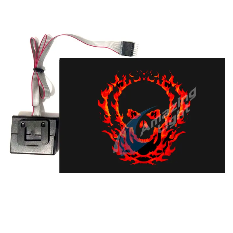 Мужская футболка из 100% хлопка со светодиодной подсветкой светящаяся с логотипом