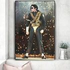 Плакат и принты с изображением Майкла Джексона, Классическая поза, Картина на холсте, настенная живопись, картины суперзвезды, украшение для дома