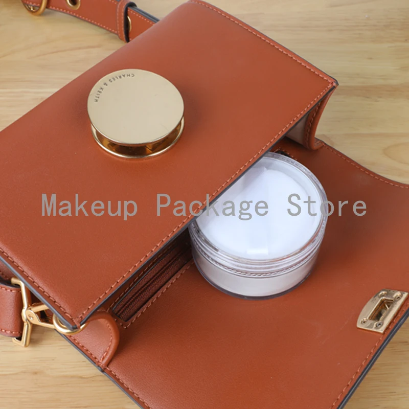 

20/50g Empty Loose Powder Compact With The Grid Sifter & Puff Jar Packing Container Powdery Cake Box Cosmetic Case Top Quality