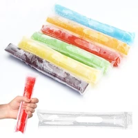 200pcs ice popsicle molds bags candy tube zip lock pouch freeze pops drink freezer refrigerator supplies kitchen ice making tool