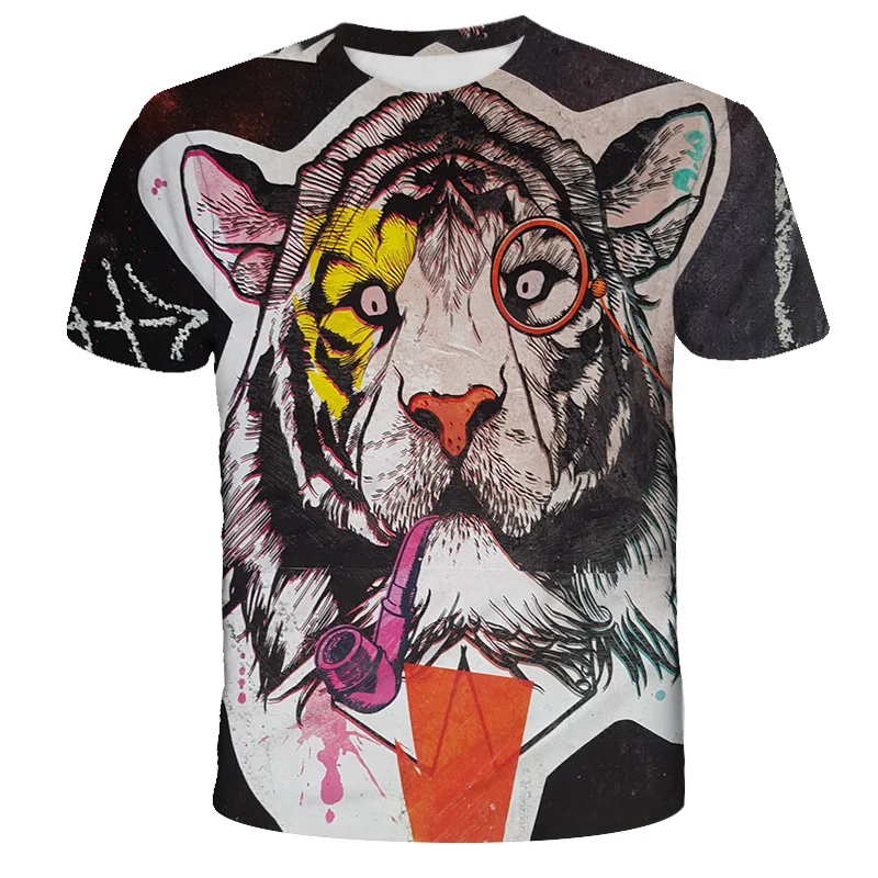 

2021 Kids 3D Printefd T-Shirt Tops Short Sleeve Summer Tee Children Cloth Boys/Girl Cool Shirts 4-14T