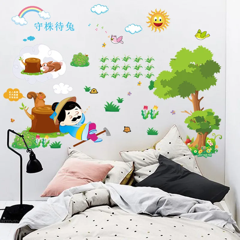 

Children's room background decoration wall stickers can be removed