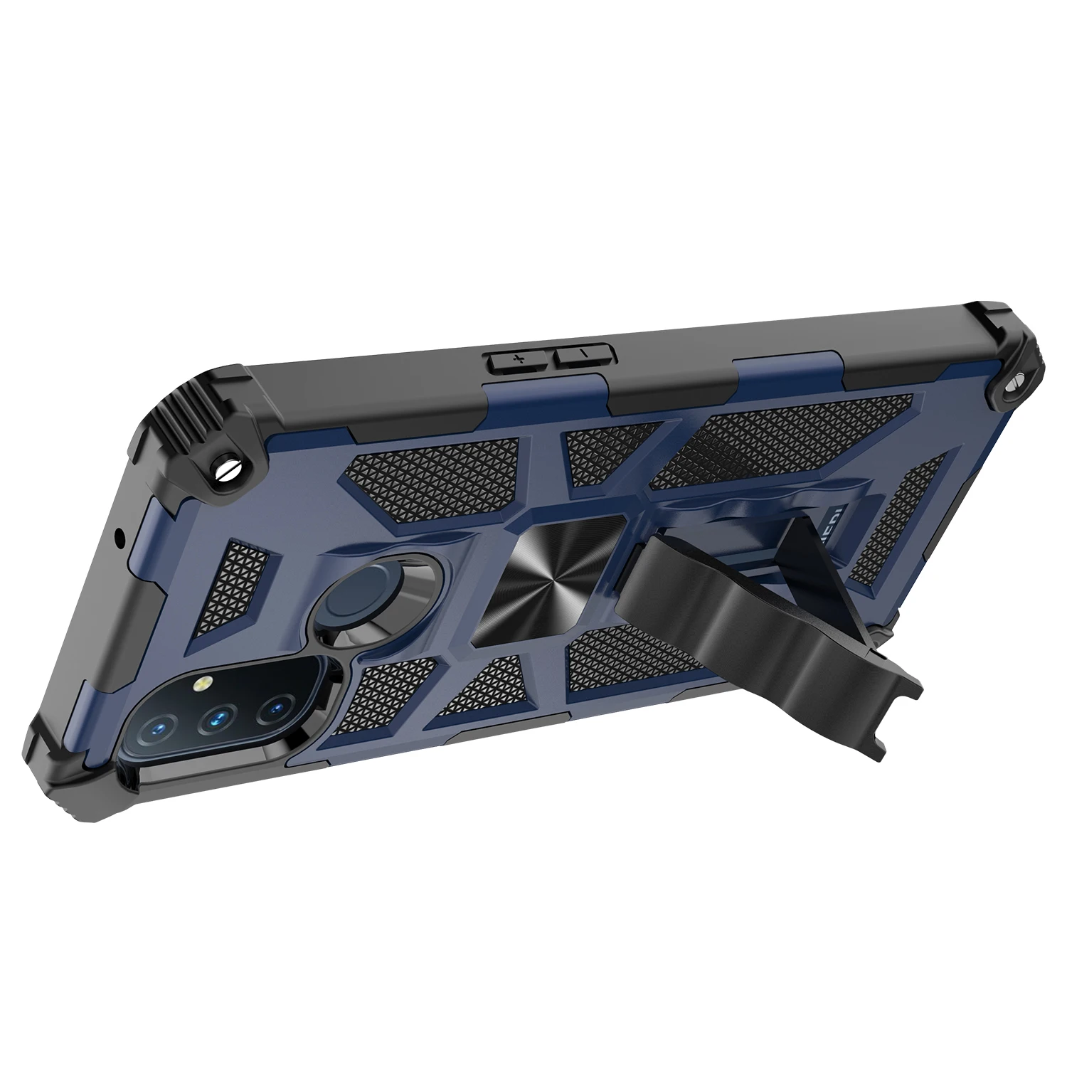 

Fashion Heavy Rugged Armor Phone Case For Oneplus Nord 9 N10 N100 Pro Car Magnetic Shockproof Protection Kickstand Back PC Cover