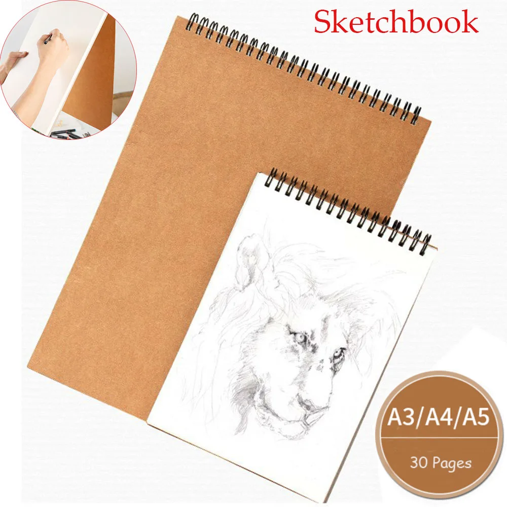 1 шт. блокнот крафт Бумага Обложка блокнота рисующего граффити книга