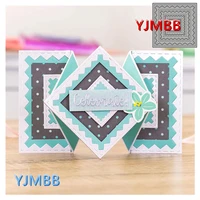 yjmbb new different shapes of zigzag frames 6 metal cutting mould scrapbook album paper diy card craft embossing die cutting