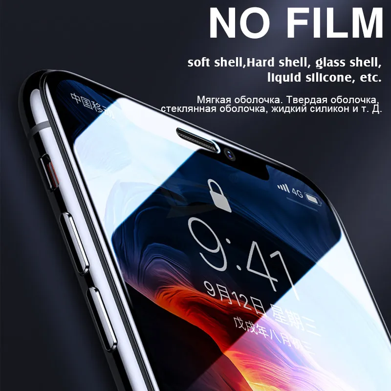 100D пленка из закаленного стекла для iphone 11 Pro Max X XR XS Защитная крышка для экрана для iphone 7 8 6 6s PLus 11 полное защитное стекло