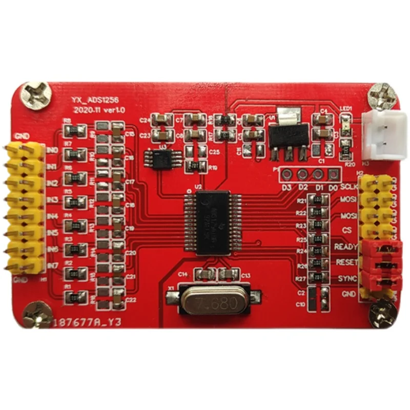 

ADS1256 module ADC acquisition 8-channel multi-channel 24 bit acquisition differential input high precision acquisition stm32