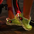 Световой сигнал, светодиодный, мигающий, зажим для обуви для ночного бега, езды на велосипеде