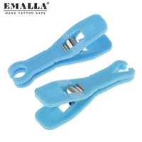 emalla 25pcspack disposable roundtriangle body piercing needle slot forcep clamp tattoo accessories tattoo piercing supplies