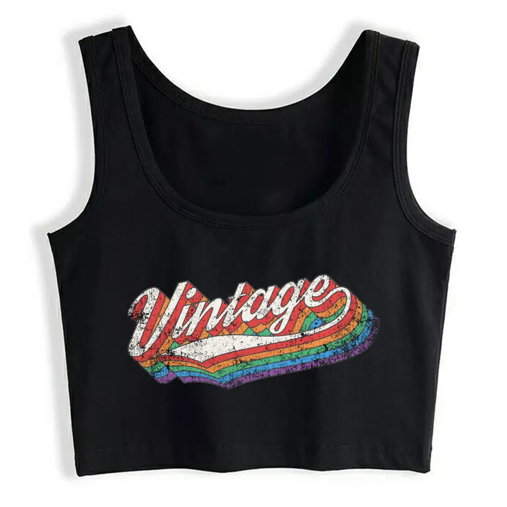 

Crop Top Sport Vintage Used Basic Vintage Cotton Tops Women