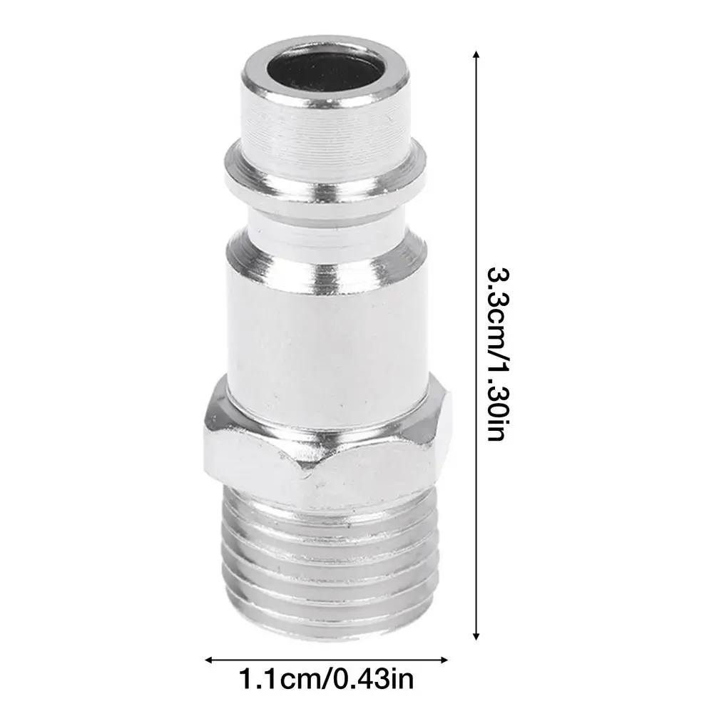 

5 Pcs Industries 1/4 Inch V-Style Copper Iron European Interchange Steel Air Plug Fitting Quick Release Air Compressor Connector