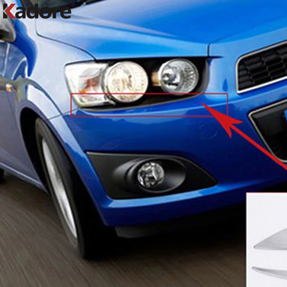 Для Chevrolet Aveo 2011 2012 2013 ABS хромированный передний налобный фонарь украшение для