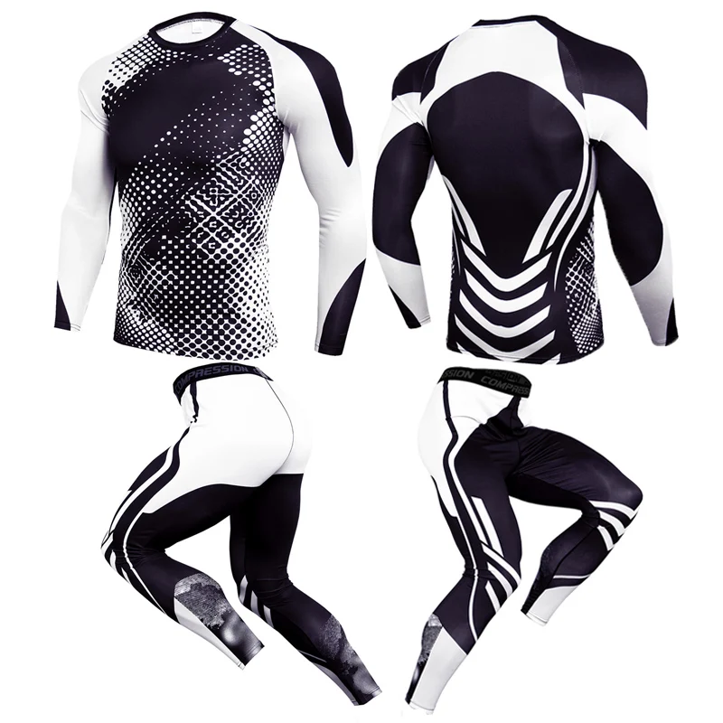 Спортивный костюм Мужская одежда для фитнеса спортивная комплект йоги