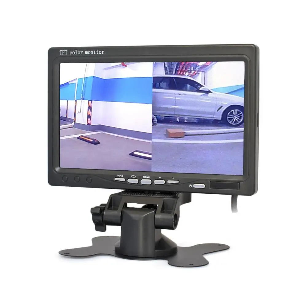 SMALUCK 7 &quotTFT LCD цветной монитор заднего вида автомобильный с 2 x 4 контактным