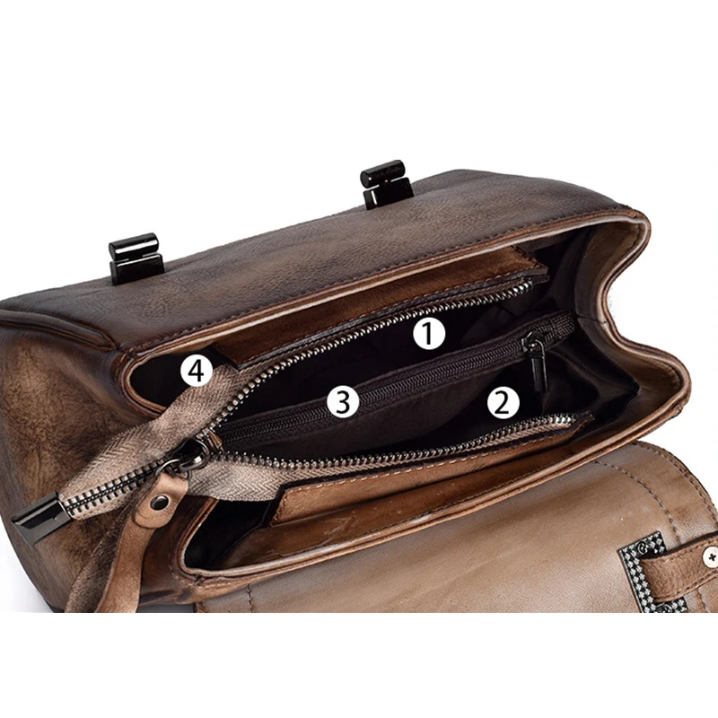 

2020 New Designer Handbags Women Genuine Leather Vintage Shoulder Bag Embossing Small Flap Crossbody Bags Fashion Purses Travel