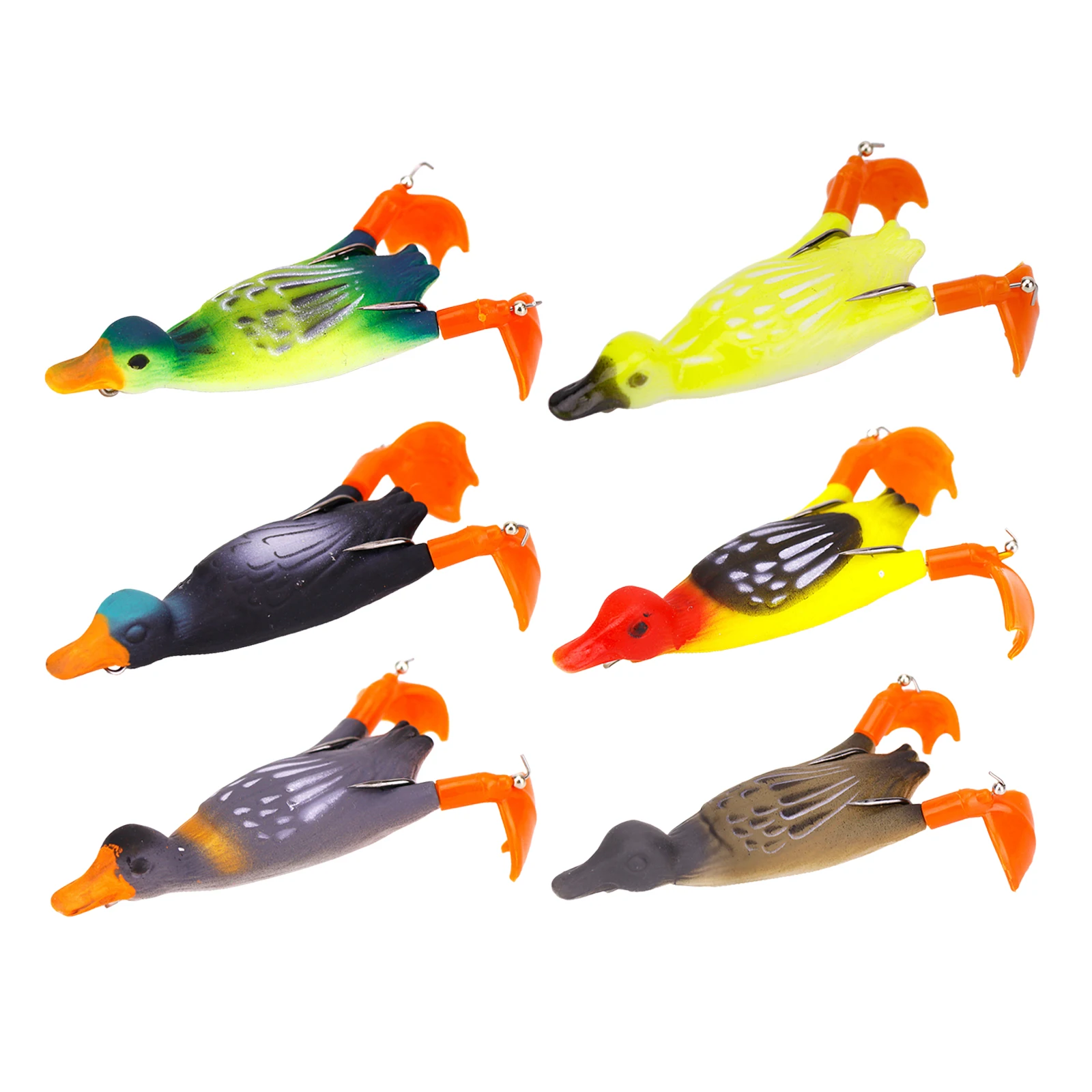 

3D Duck Lures Fishing Gear Saltwater Freshwater Tackle Soft Fishing Bait