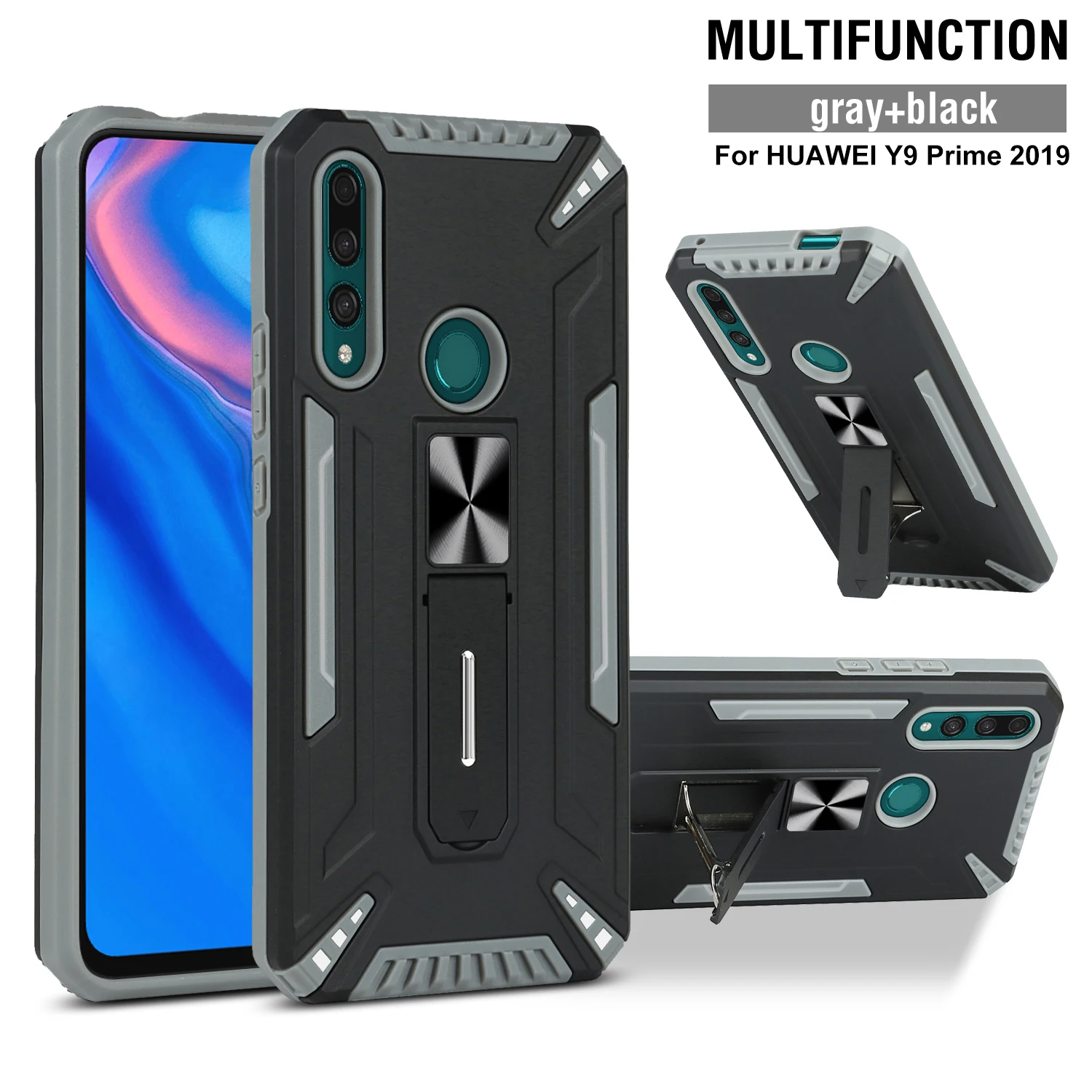 

Armor Bracket PC Phone Case For Huawei Honor Y6S Y7 Y9A Y9 Y9S Y8S Y7A Y6 Y7P Y5P Y6P Y8P P Smart S Prime 9S 9A 2019 2021 Cover