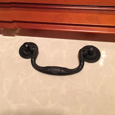 3.3'' 3.75'' Black Bail Pulls Dresser Knobs Handles Drawer Pull / Kitchen Cabinet Handle Furniture Hardware |