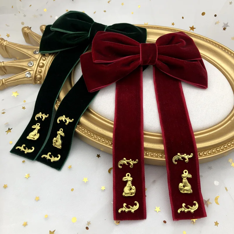 

Retro Velvet Fabric Bow Cravat Brooch Neck Ties Pins and Brooches Shirt Dresses Brooches Luxury Clothing for Women Accessories