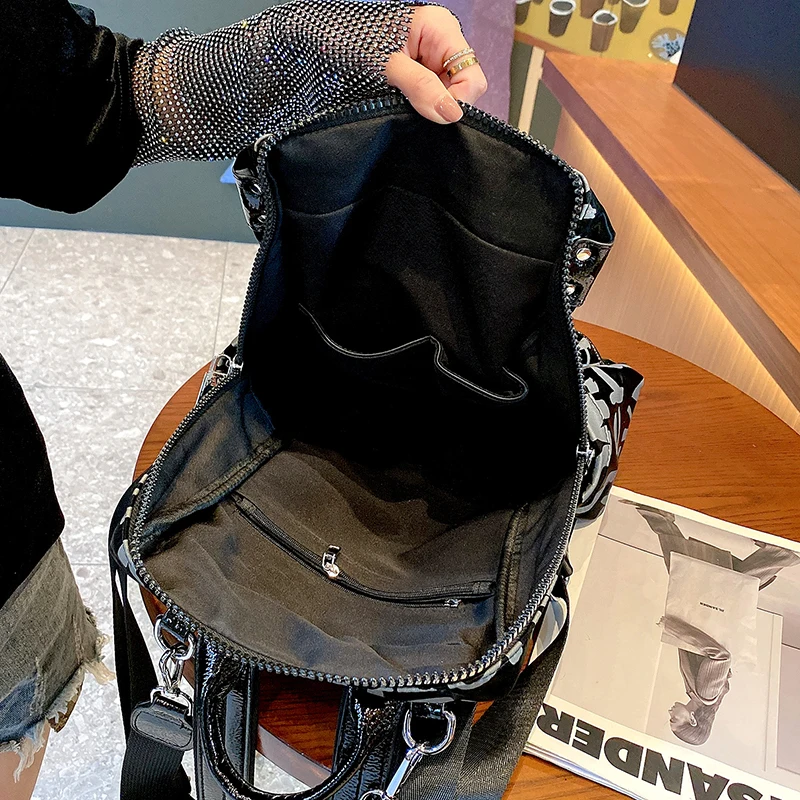 

Ita Bag Women Microfiber Synthetic Leather Handbags for Women 2021 Animal Prints Tote Letter Brand Purses Satchel Sac