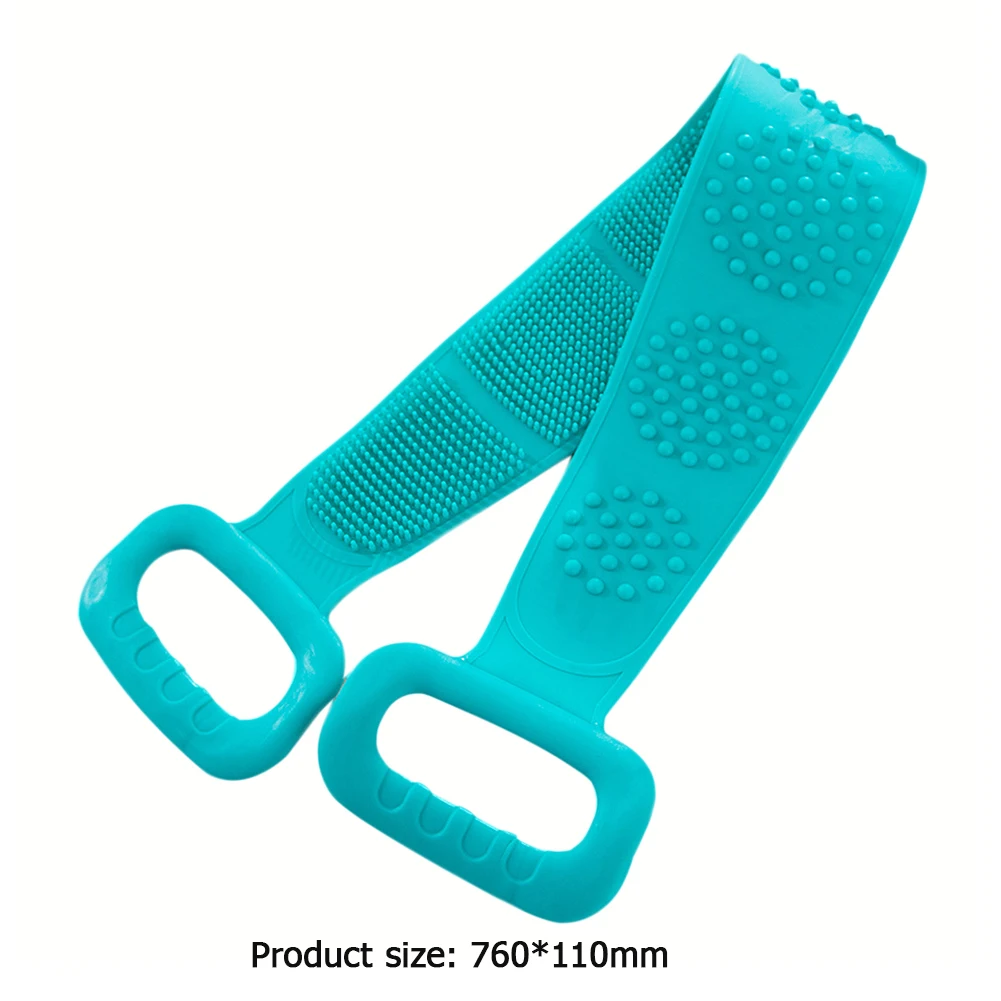 Двусторонняя Массажная щетка для ванной из силикона с эффектом