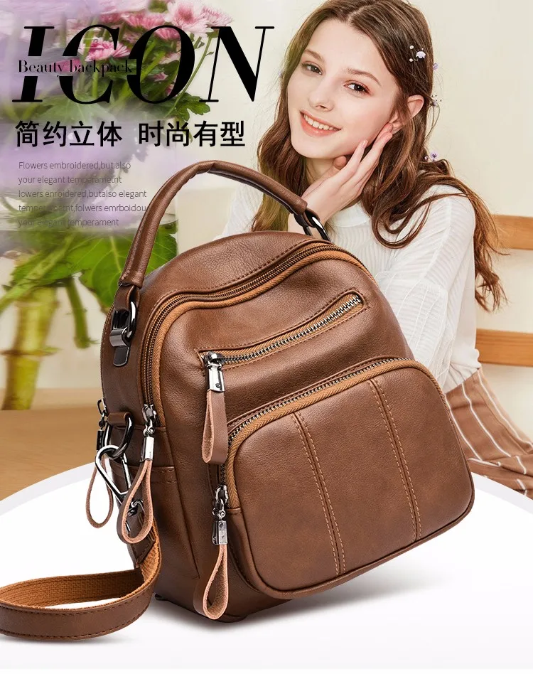 Для женщин высокое качество кожаная многофункциональная сумка через плечо