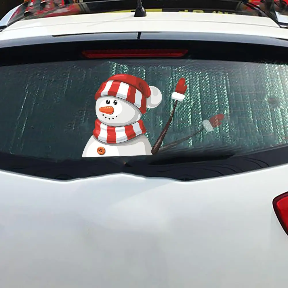 Рождественская наклейка на автомобиль заднее стекло автомобиля ветровое Санта