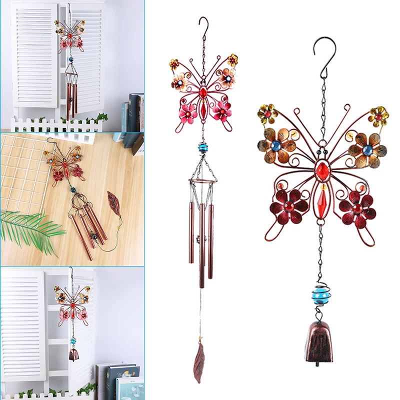

Бабочки ветра подвеска-колокольчик украшение, кольцо для ключей ветряные колокольчики для дома и сада D1