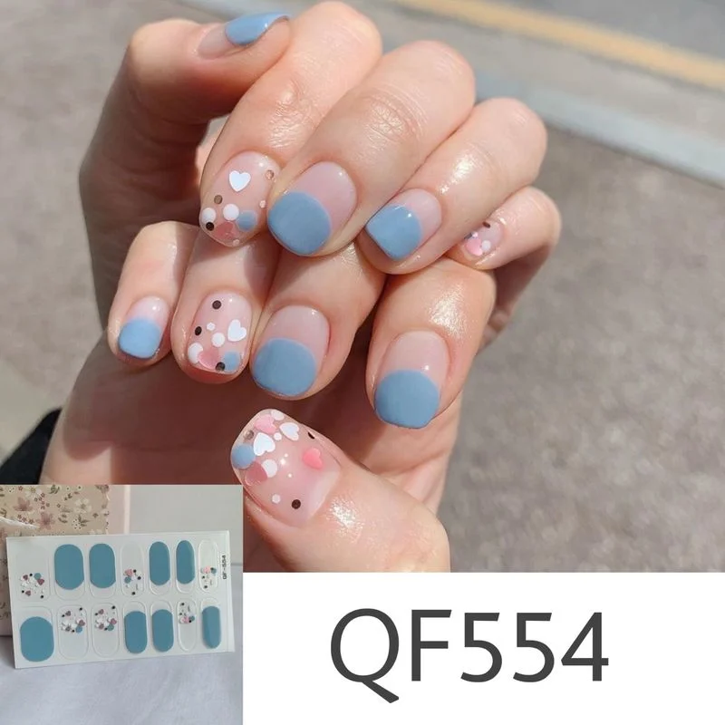 Зимние Креативные 3D лаки для ногтей красочные наклейки дизайна женского салона