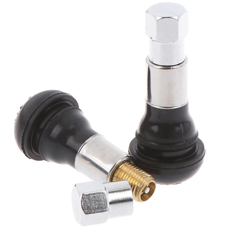 4 шт. TR413 автомобильный клапан оснастки в резиновый бескамерный колпачок клапана