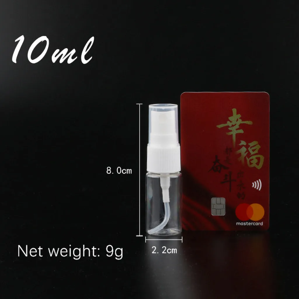 10 мл портативная дезинфекционная бутылка с пульверизатором для путешествий