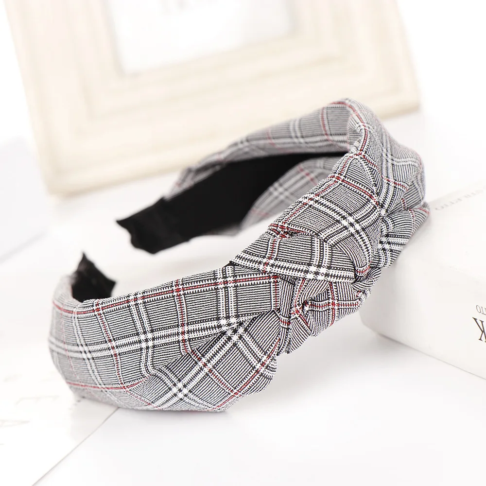 

Wide Knot Hair Bands For Women Headdress Solid Color Cloth Headband Girls Hairband Hair Hoop Female Hair Accessories