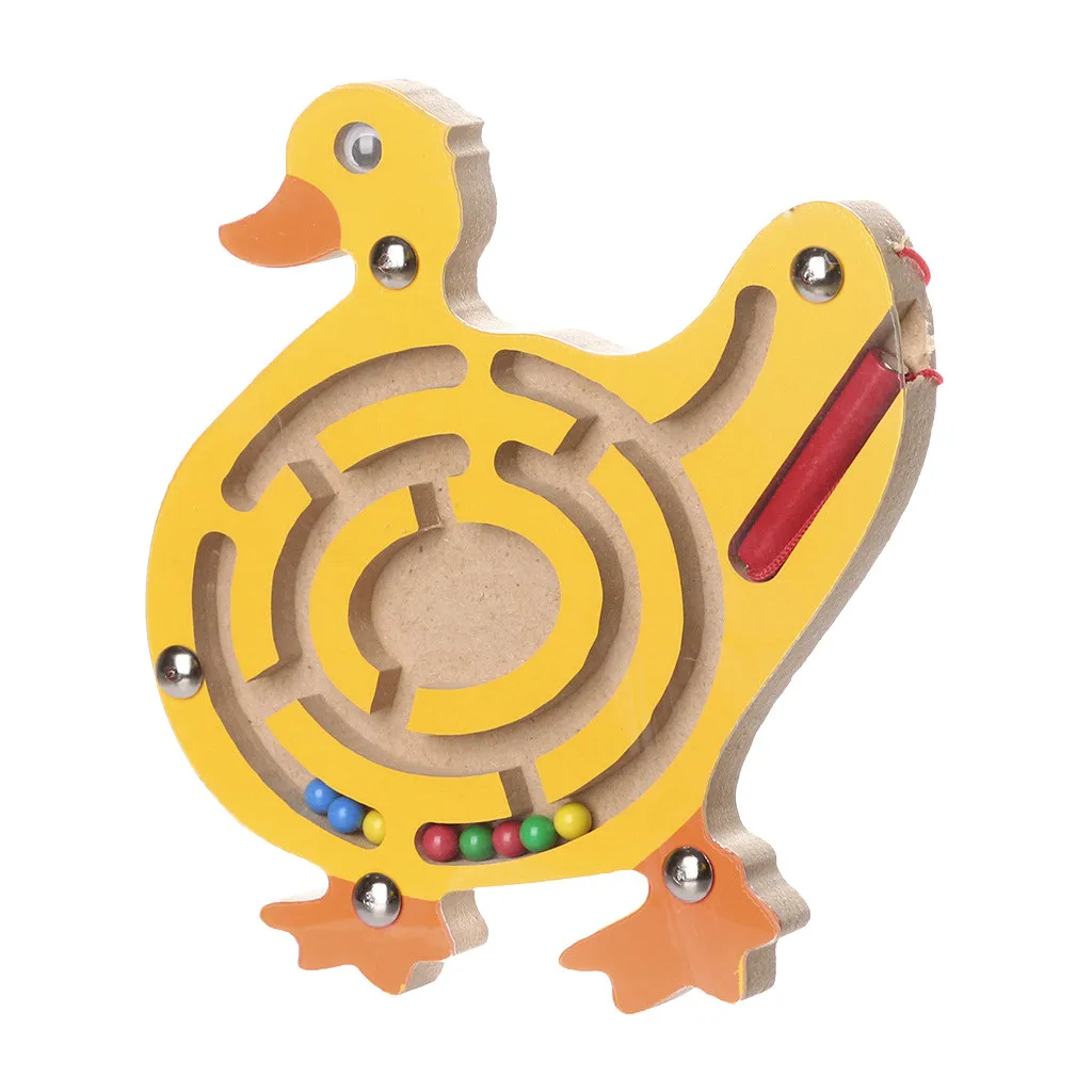 Деревянный магнитный лабиринт игрушки детская игра деревянные интеллектуальные