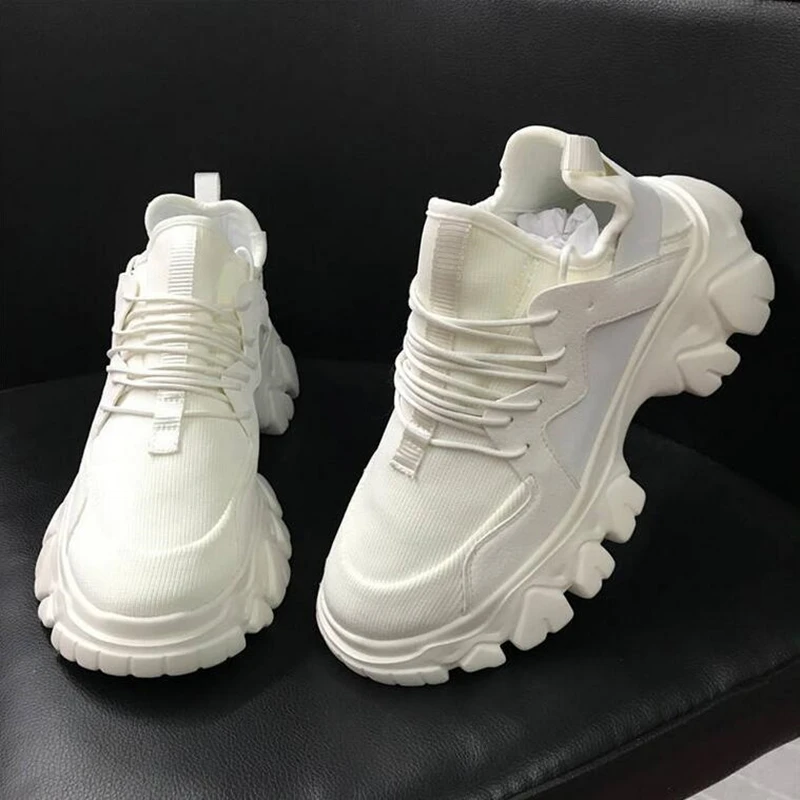 Новинка Брендовые туфли на платформе весна для девушек Женские кроссовки Модная