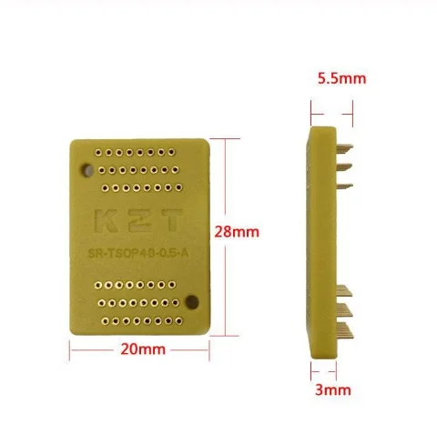 

TSOP48-0.5 Interposer Board Receptacle Pin Adapter Plate Burn in Socket Test Socket Plug pin